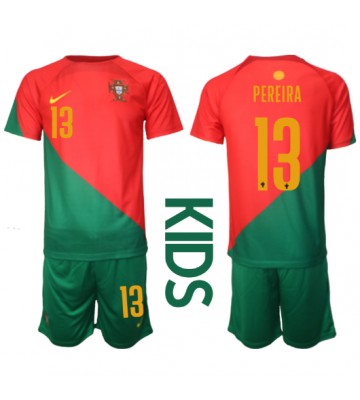 Portugal Danilo Pereira #13 Hjemmedraktsett Barn VM 2022 Kortermet (+ Korte bukser)